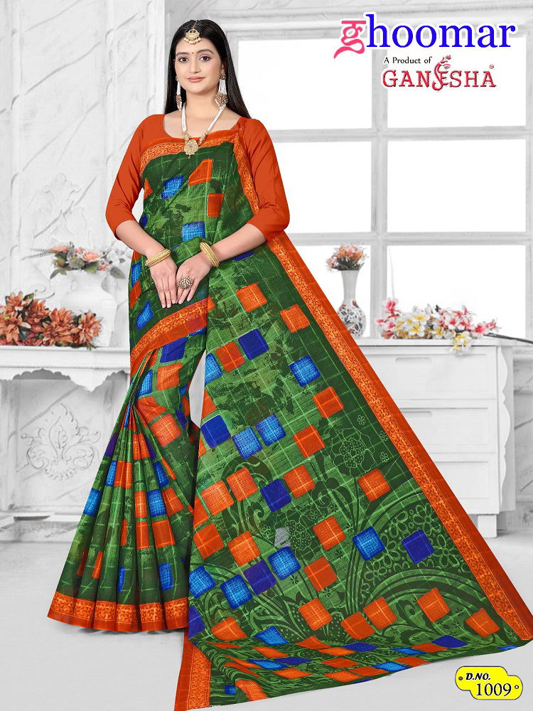 Ganesha Vol 1 By Ghoomar Daily Wear Cotton Sarees Wholesale Market In Surat